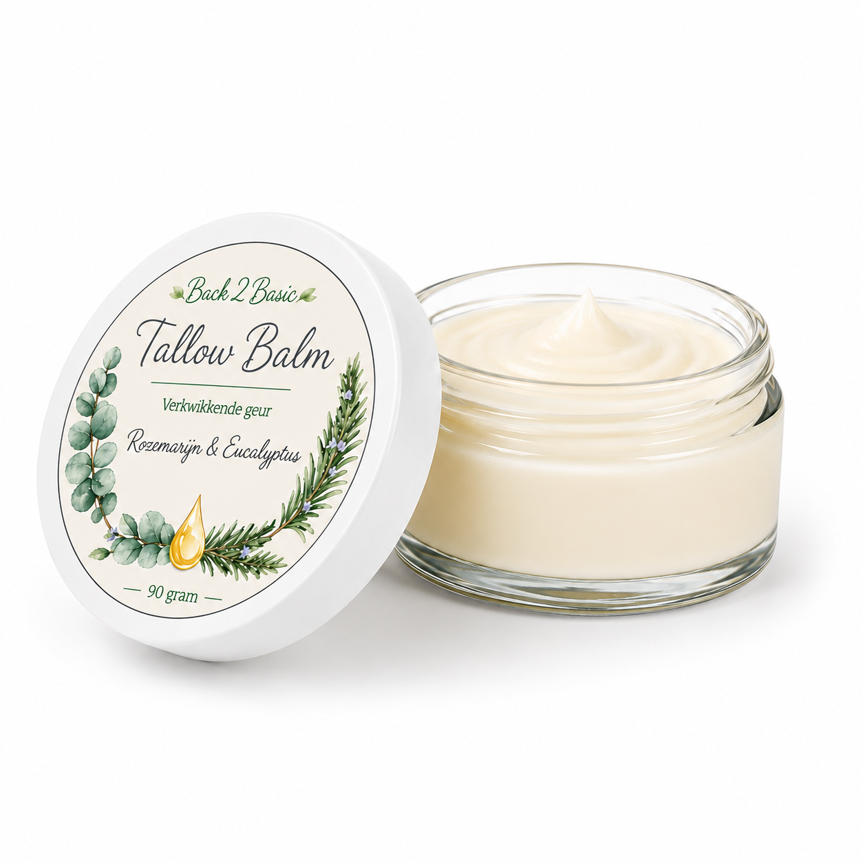Tallow Balm Rosemarijn & Eucalyptus
