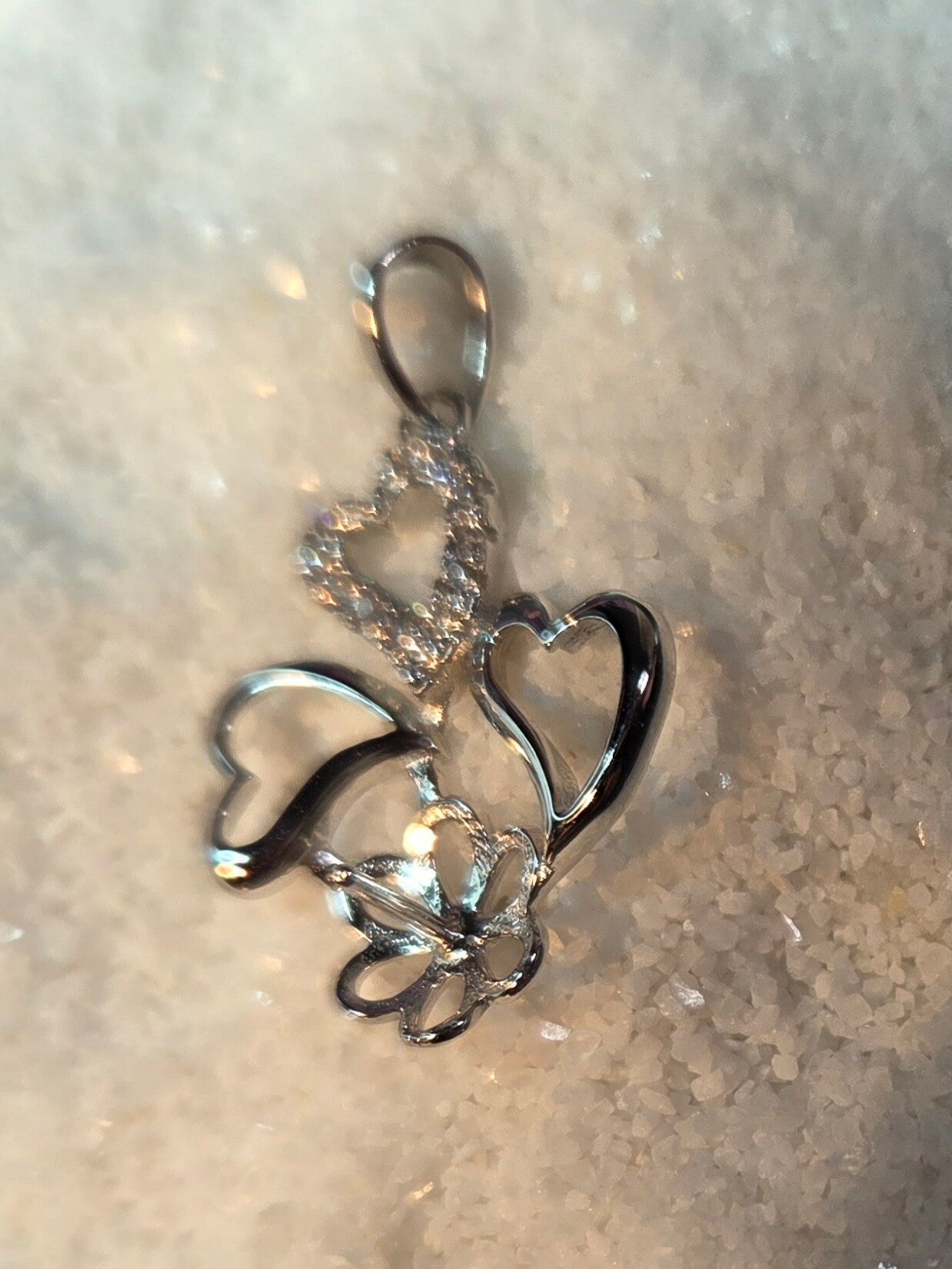 Sterling Silver Triple Heart Pendant