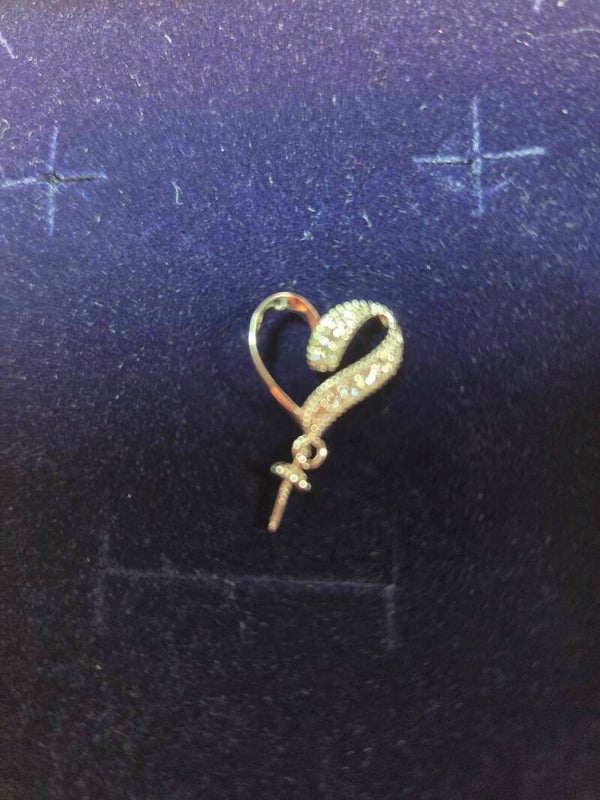 Sterling Silver "Stacie" Heart Pendant and 18" Chain