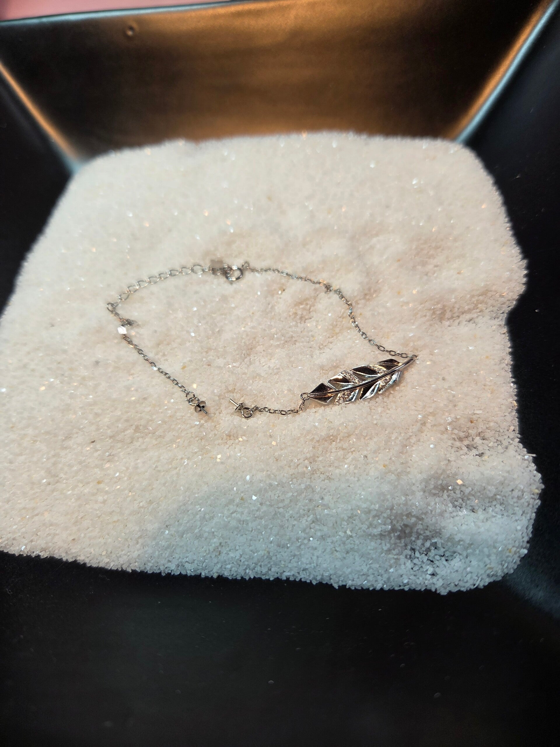 Sterling Silver Feather Bracelet