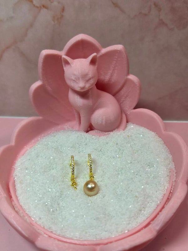 Gold Plated over Sterling Silver Sparkle Hoop Earrings
