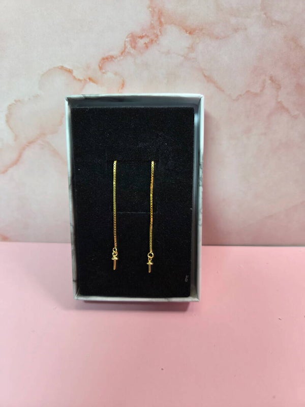 Gold Plated over Sterling Silver Threader Earrings