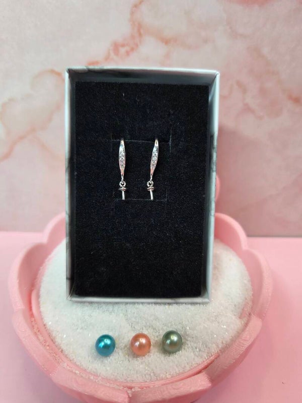 Sterling Silver "Alison" Sparkle Earrings