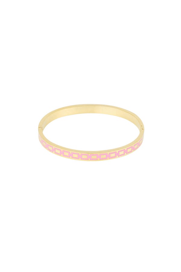 Slavenarmband roze