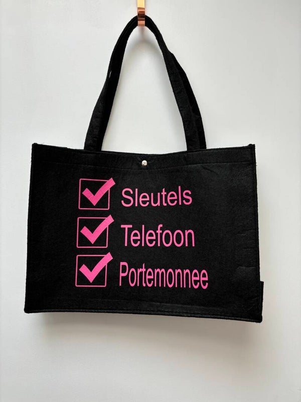 Vilten tas 'sleutels'