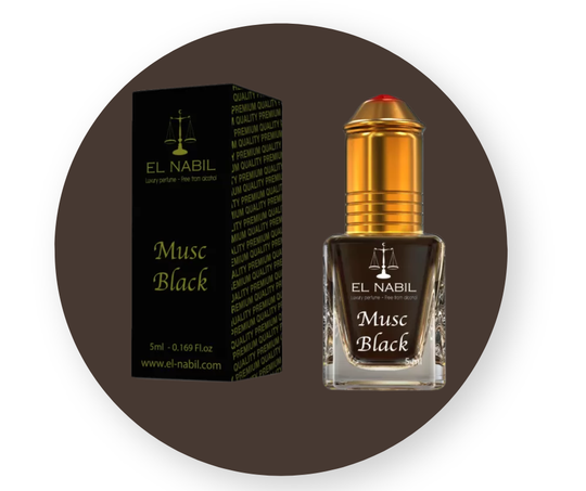 Musc Black sans alcool par El Nabil 5ml