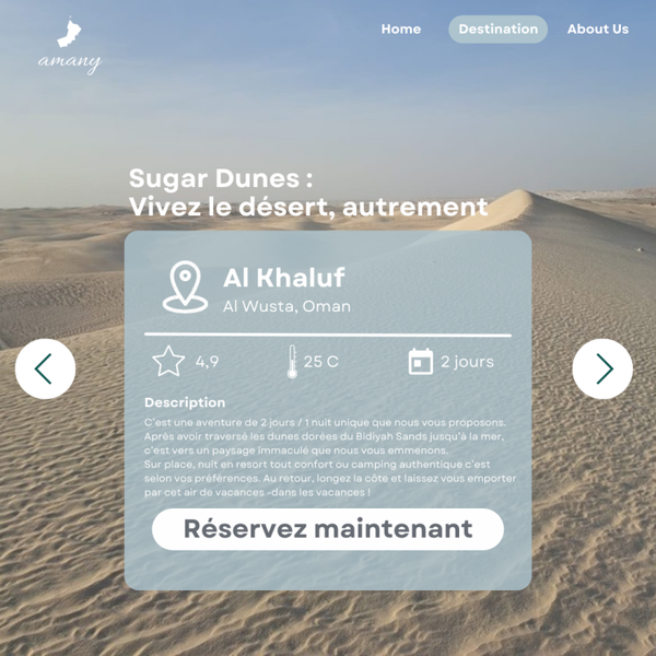 Désert des dunes de sucre