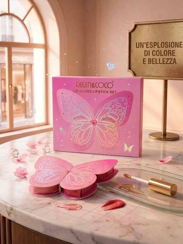 Kevin & Coco Lipgloss/Lipstick Set