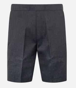 2 Pack Boys Pull-Up School Shorts – Half Elasticated Back, No Zip or Clip (Ages 2–13 Years) – Comfortable, Easy Wear Uniform – Free Delivery