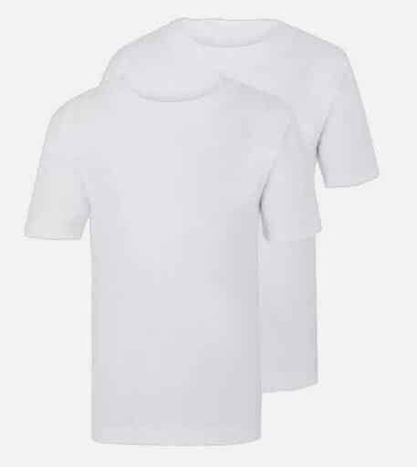 Twin Pack Cotton School PE T-Shirts - White