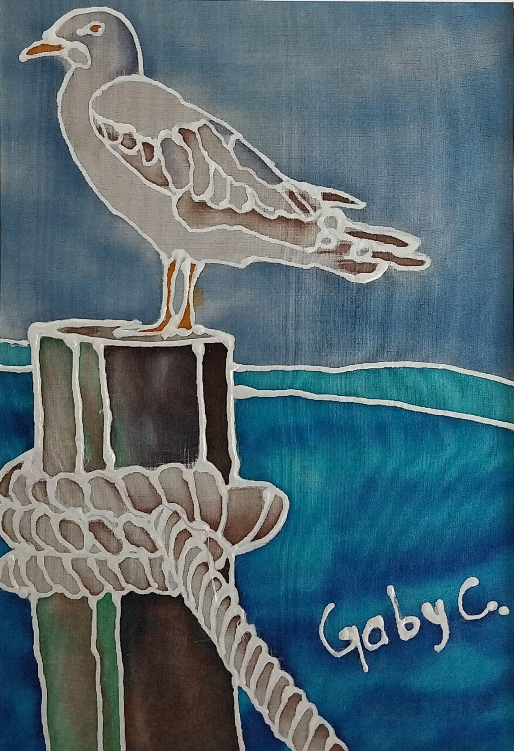 Seagull on the Pillar