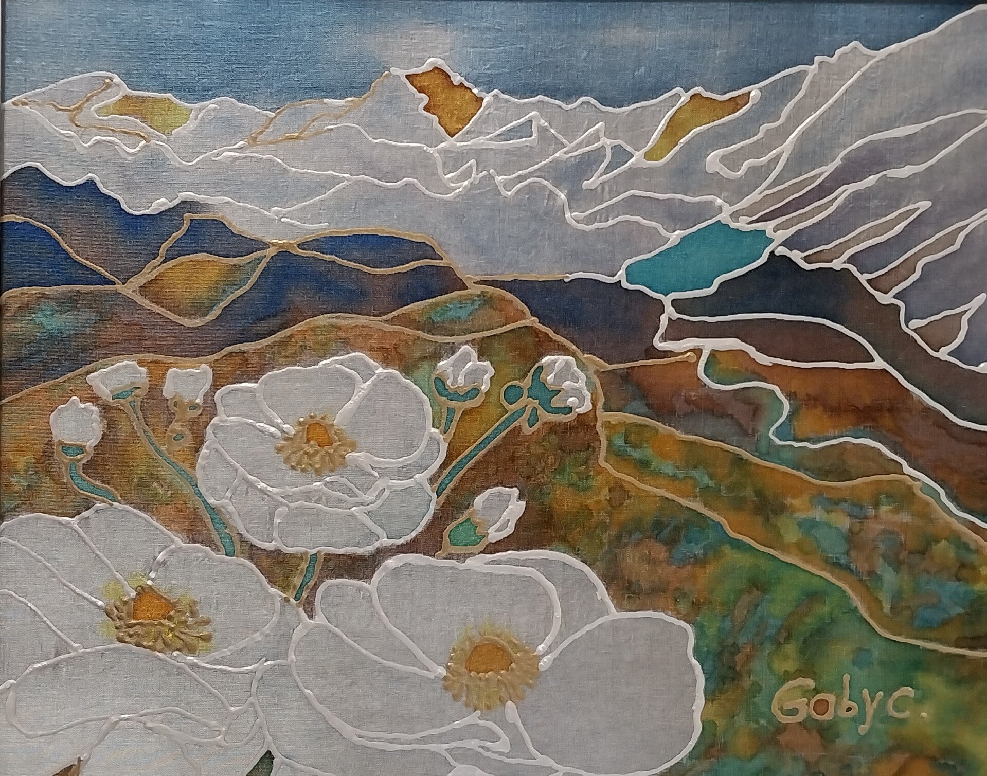 Mt Cook Lily and Southern Alps