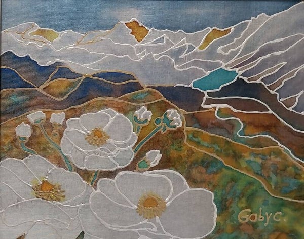 Mt Cook Lily and Southern Alps