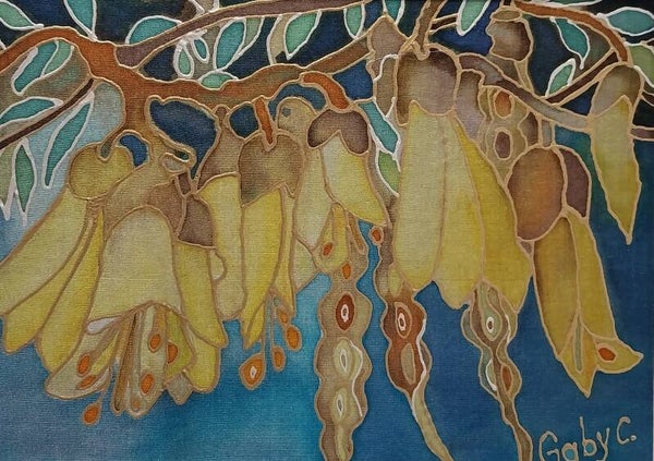 Kōwhai Flowers Hanging