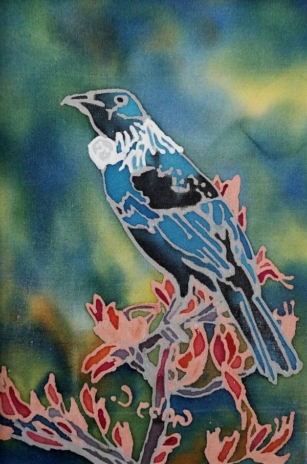 Tūi and Flax Flower