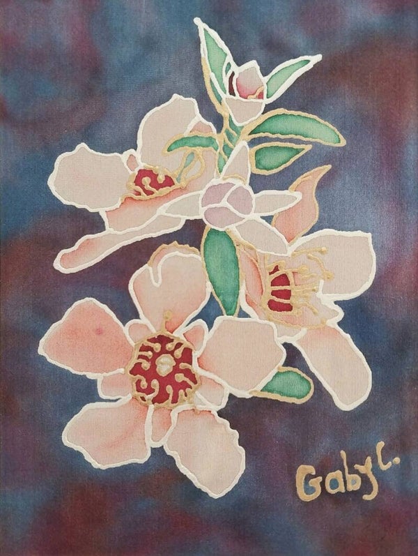 Mānuka Flower — Pink Background