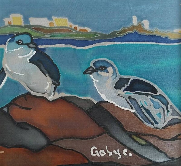 Blue Penguins on Rocks