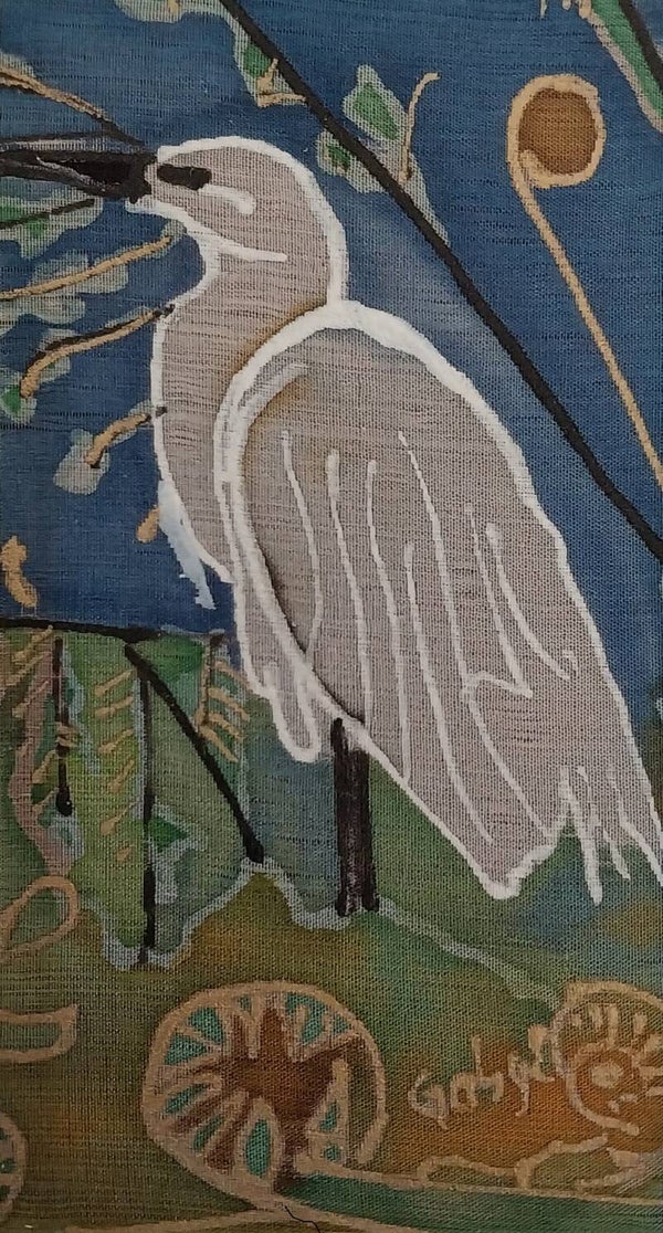 White Heron in Landscape