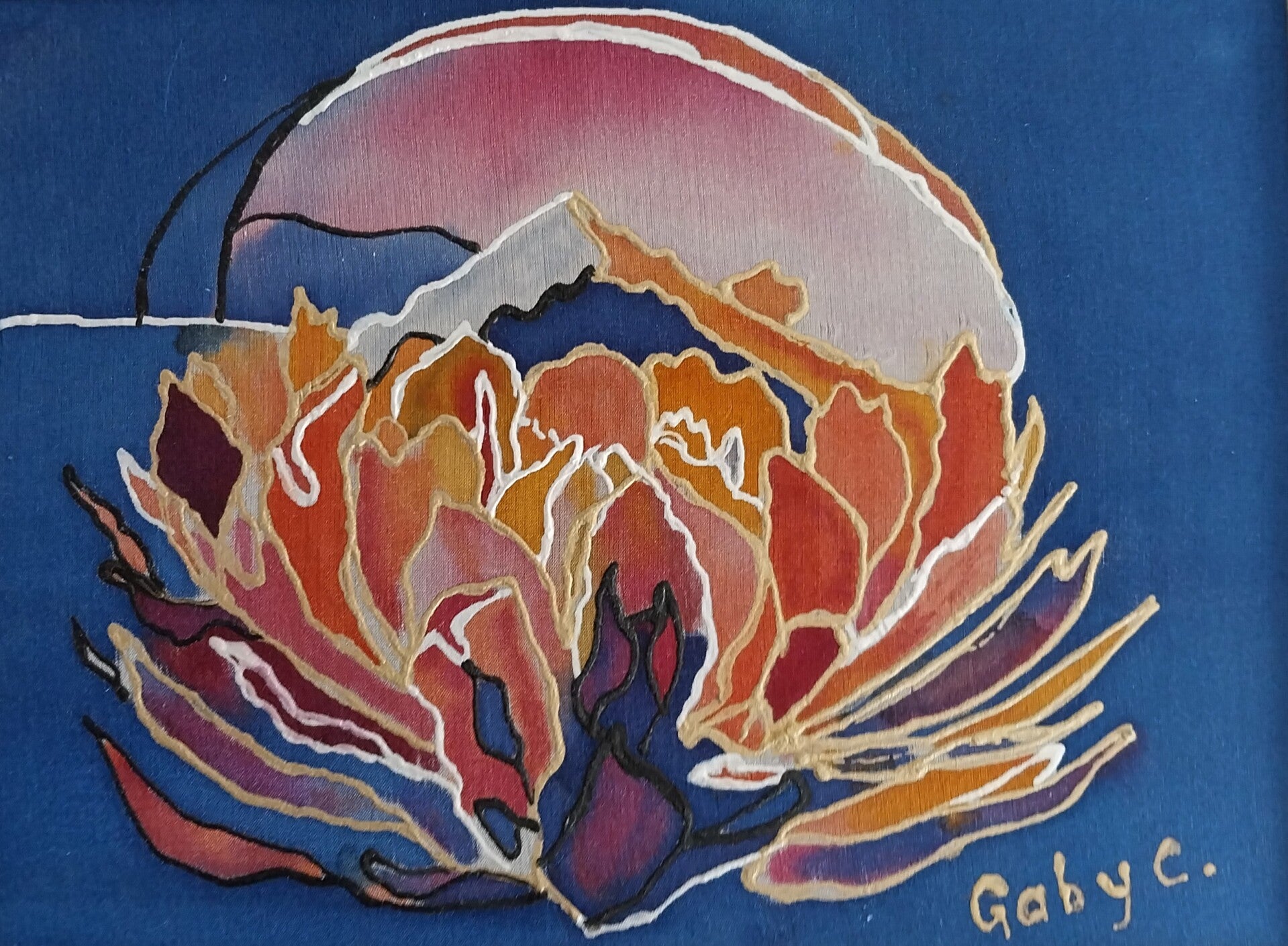 Protea - A Flower Against the Blue