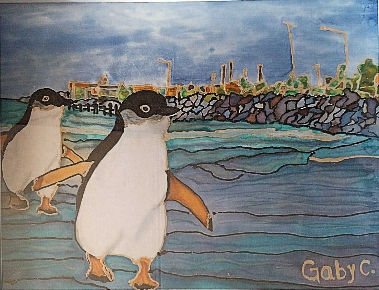 Blue Penguins Happy Coming Home