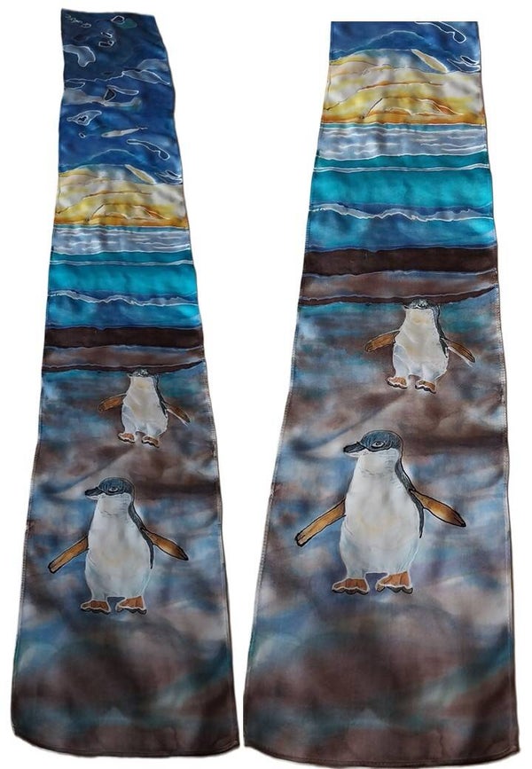 Blue Penguin - Scarf - Small