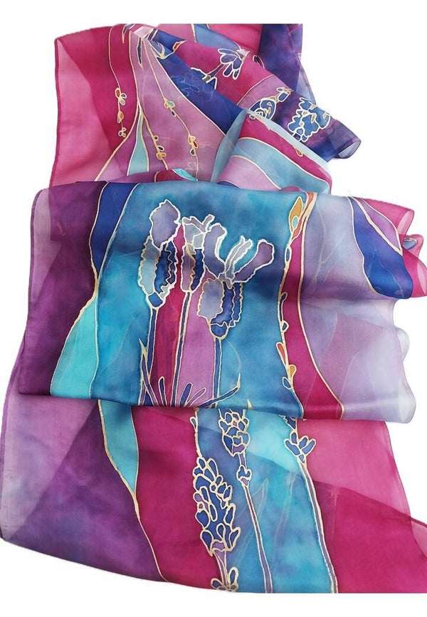 Lavender Scarf — Large (35 × 180 cm)