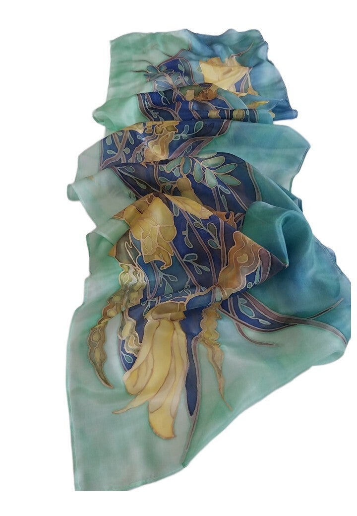 Kōwhai Scarf — Large (35 × 185 cm)