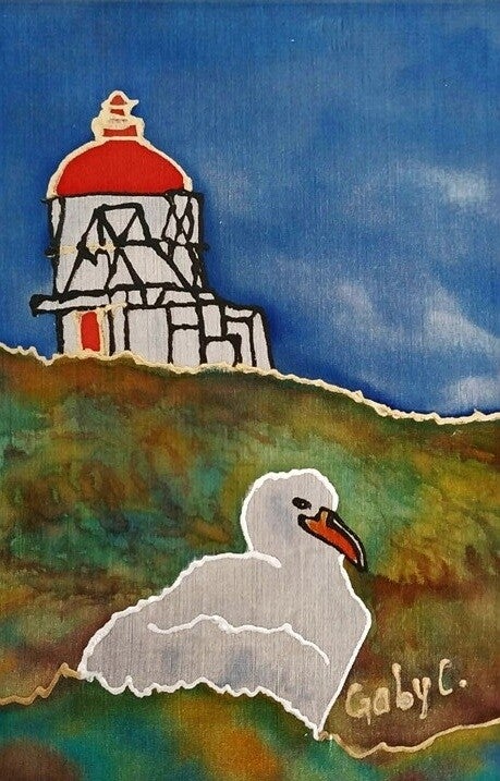Albatross Near the Lighthouse
