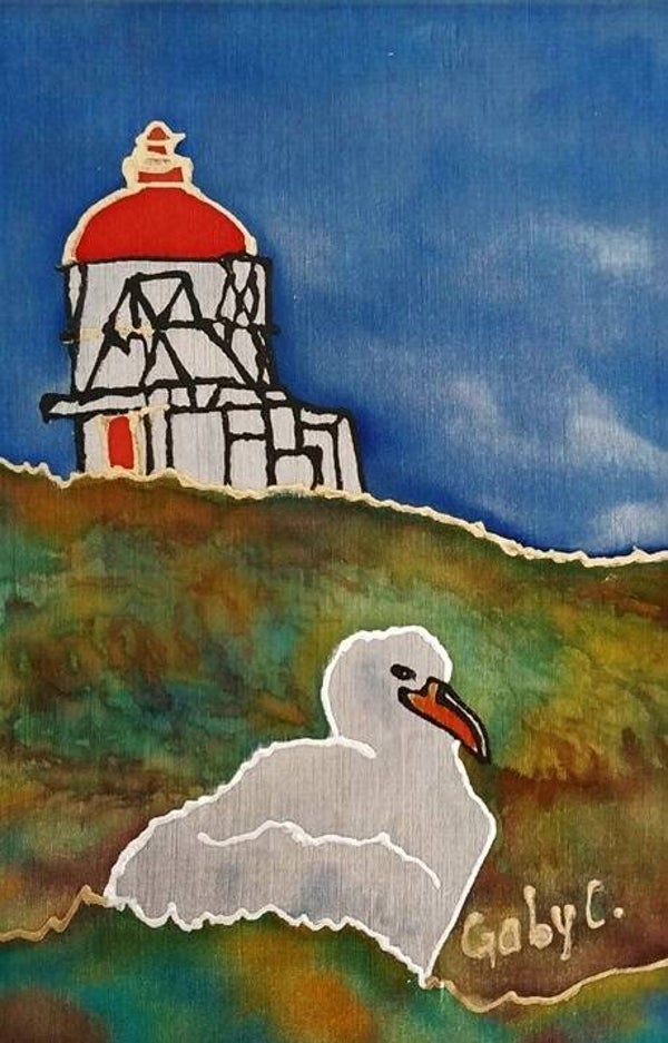 Albatross Near the Lighthouse