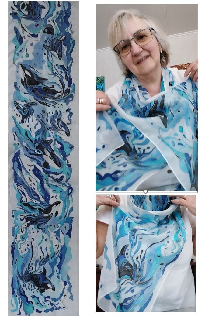 Orca Scarf — Large (35 x 180 cm)