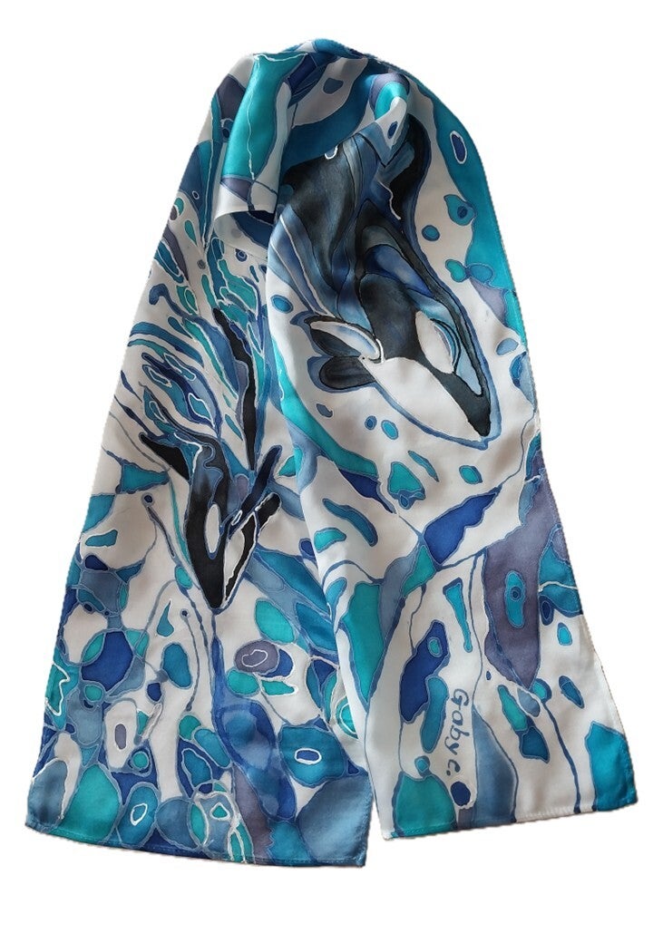 Orca Scarf - Small (21.5 x 135 cm)