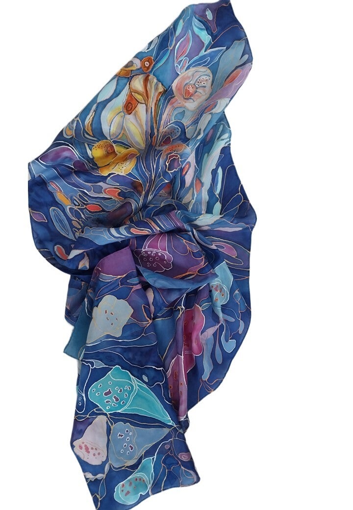 Foxglove Scarf — Medium (44 x 150 cm)