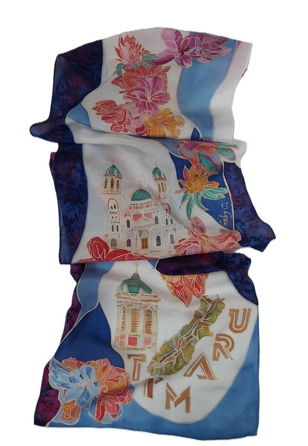 Timaru Basilica Scarf — Large (36 x 190 cm)