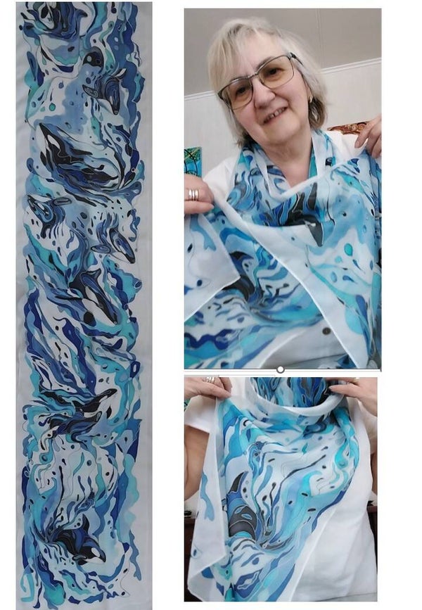 Orca Scarf — Large (35 x 180 cm)