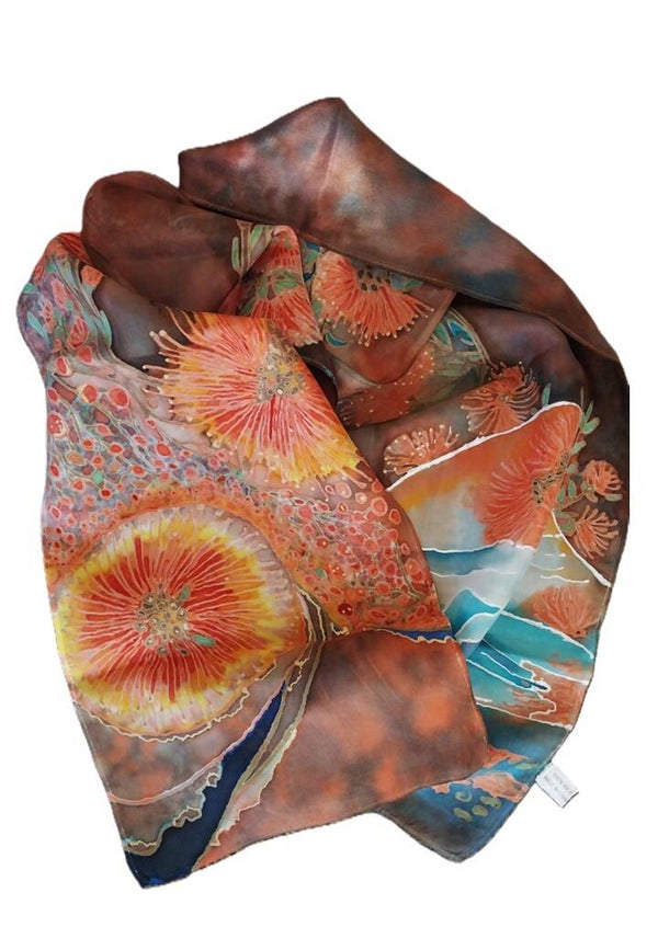 Pōhutukawa — Christmas Tree Scarf — Small (21.5 x 135)