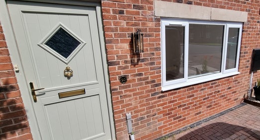 New window installation for garage conversion