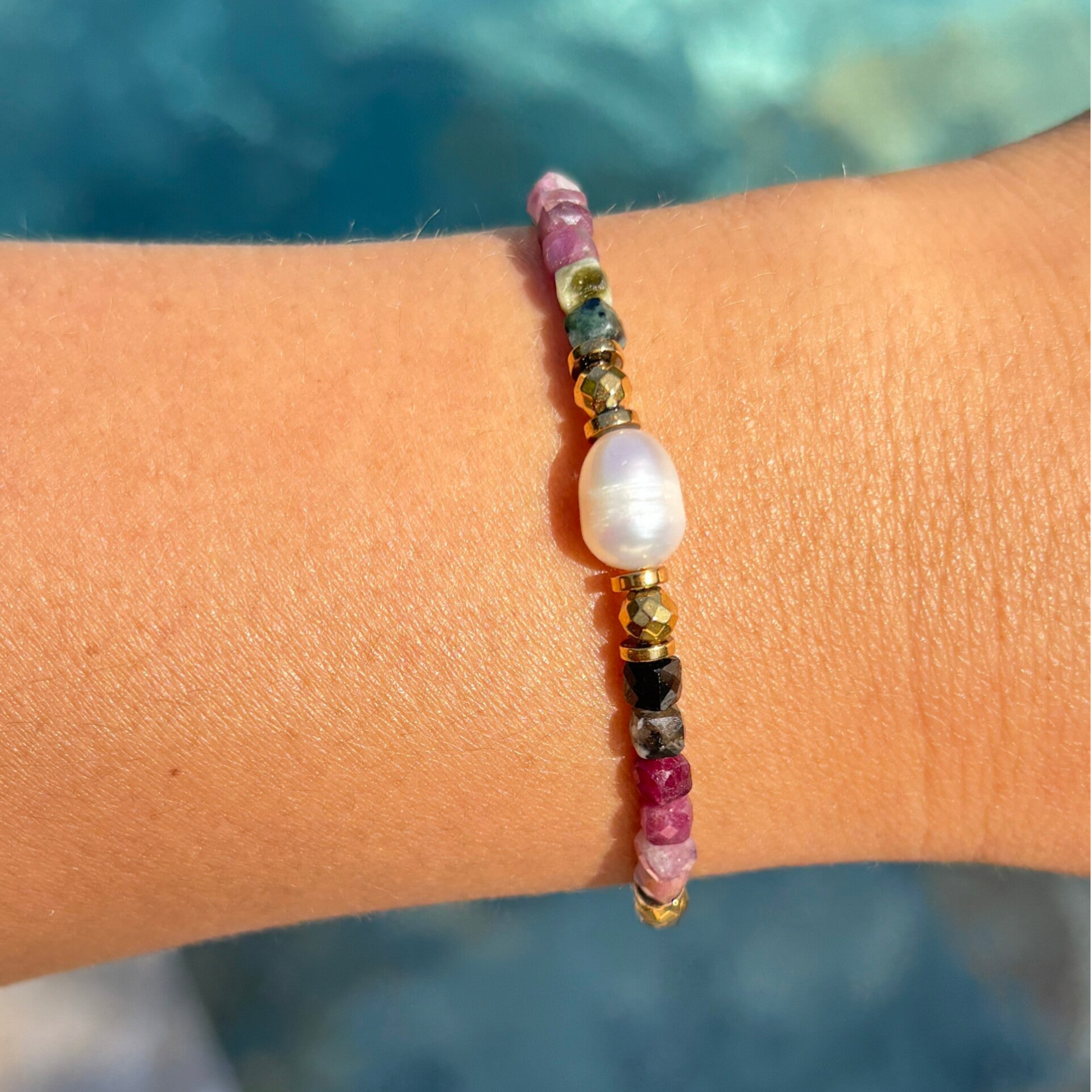 Le bracelet Nina tourmaline