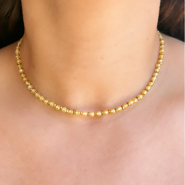Le collier Zohra jaune