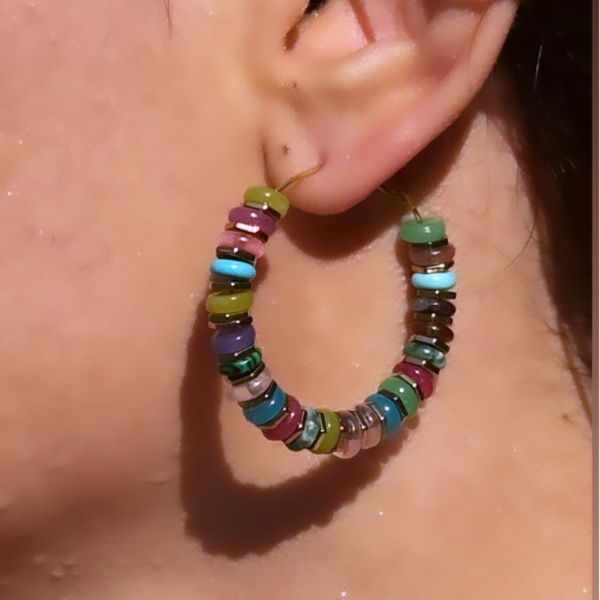 Le boucles d’oreilles Candy
