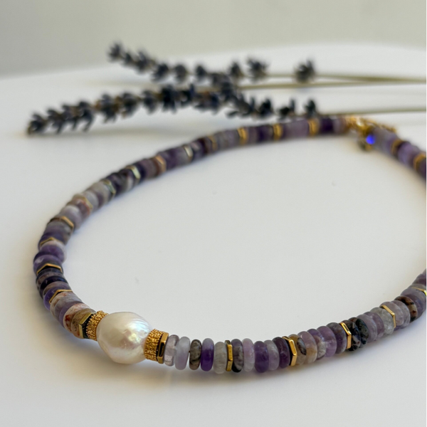 Le collier Candy améthyste