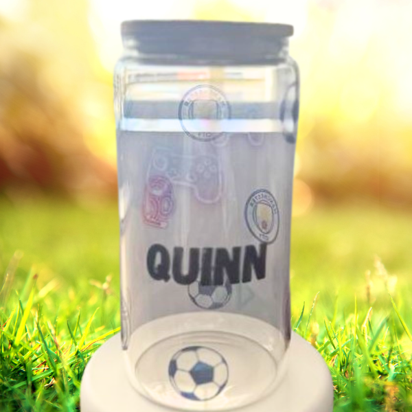 Clear glass tumbler choose your own design