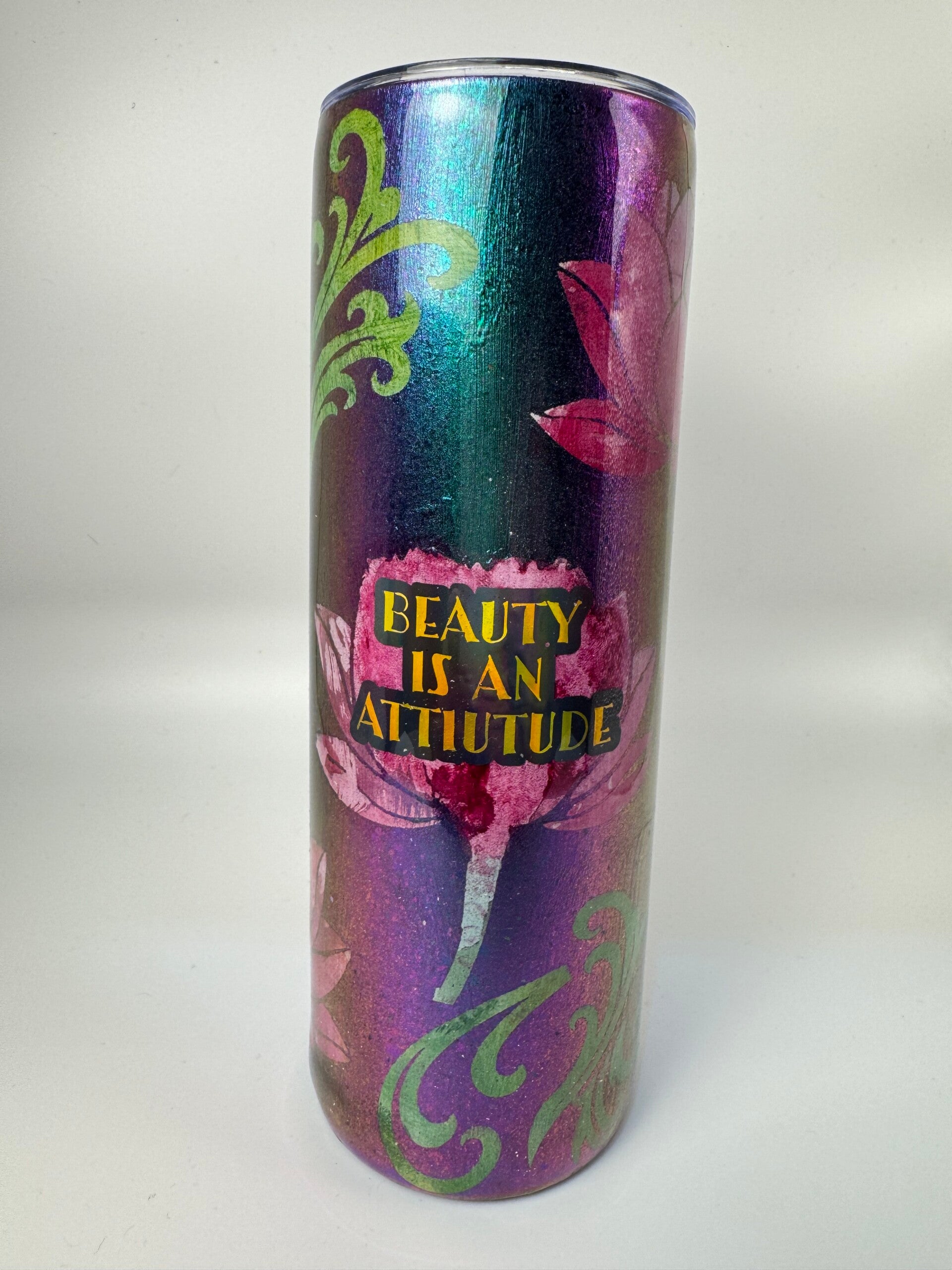 Beauty is an attitude cup for hot and cold drinks