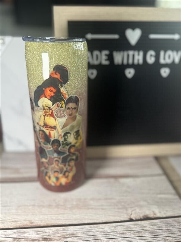 Retro Bollywood Sparkle cup for hot and cold drinks