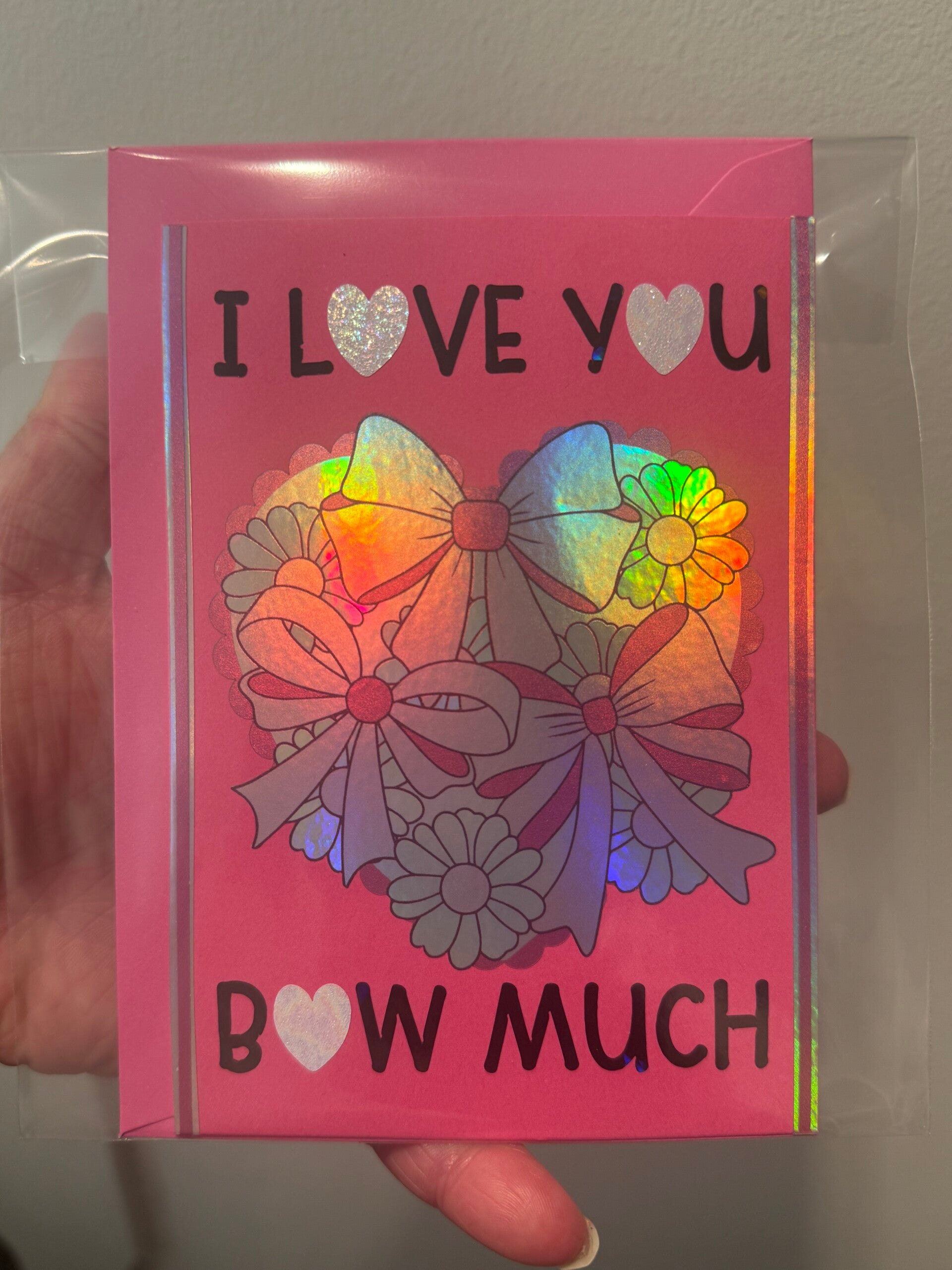 I love you bow much - Valentine's card