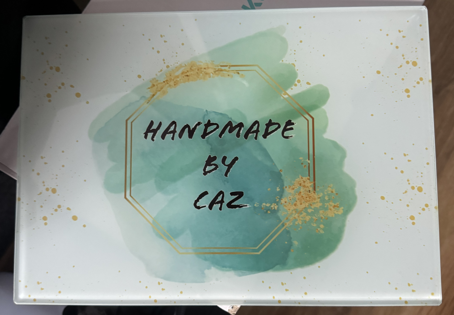 Glass chopping board/heat mat personalise with any image