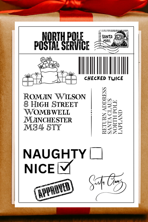 Christmas Postage Gift Labels - personalised