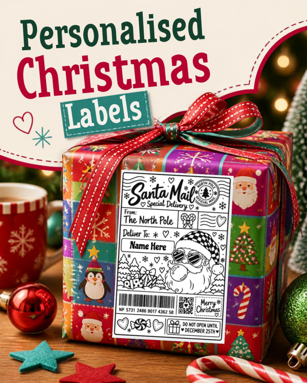 Christmas Postage Gift Labels - personalised