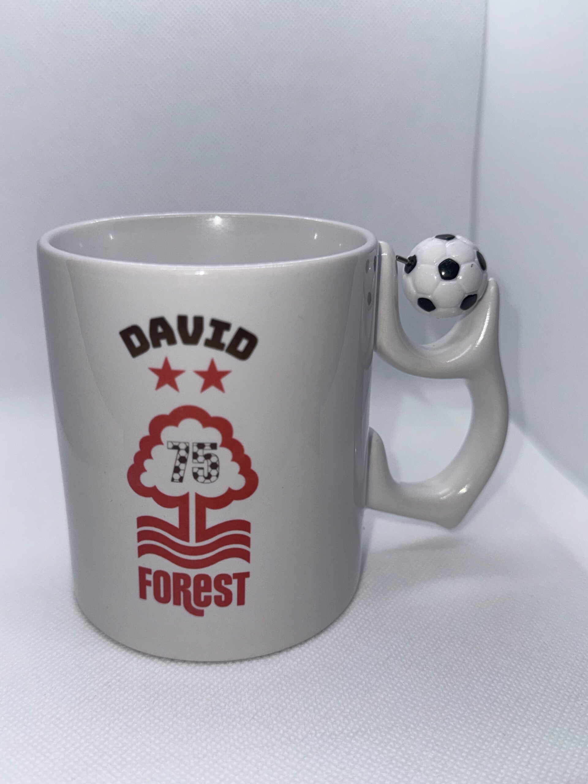 Football handle mug with any design