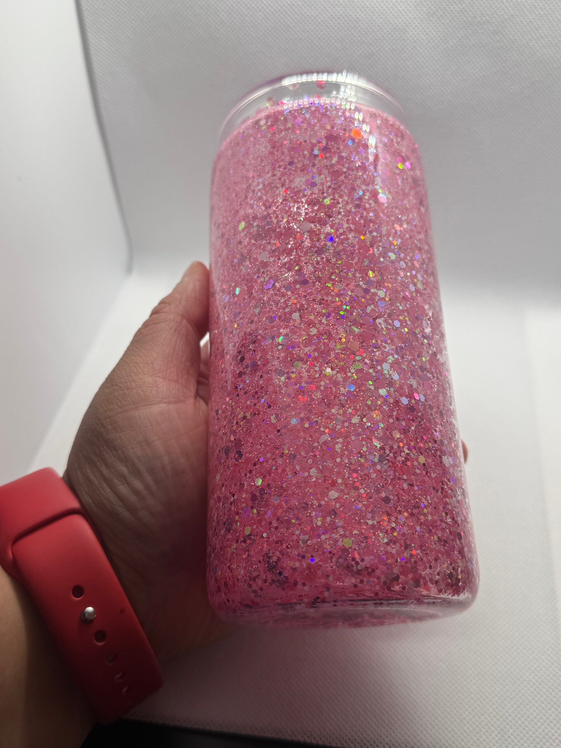 Glow in the dark glitter tumbler choose your own design