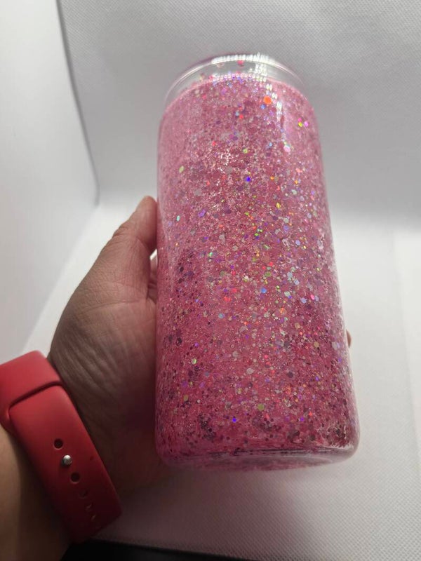 Glow in the dark glitter tumbler choose your own design